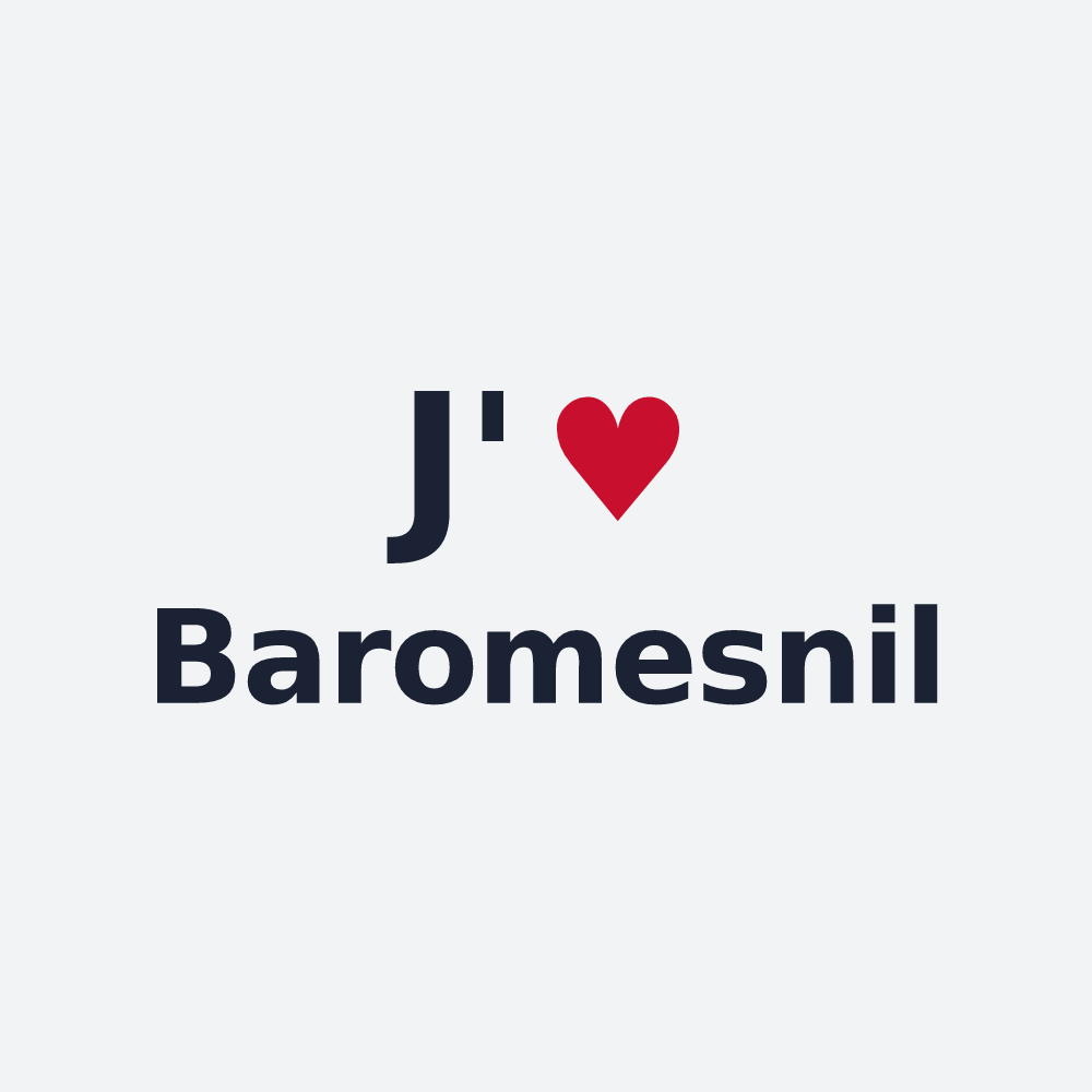 Poster personnalisé Baromesnil — design J'aime Baromesnil