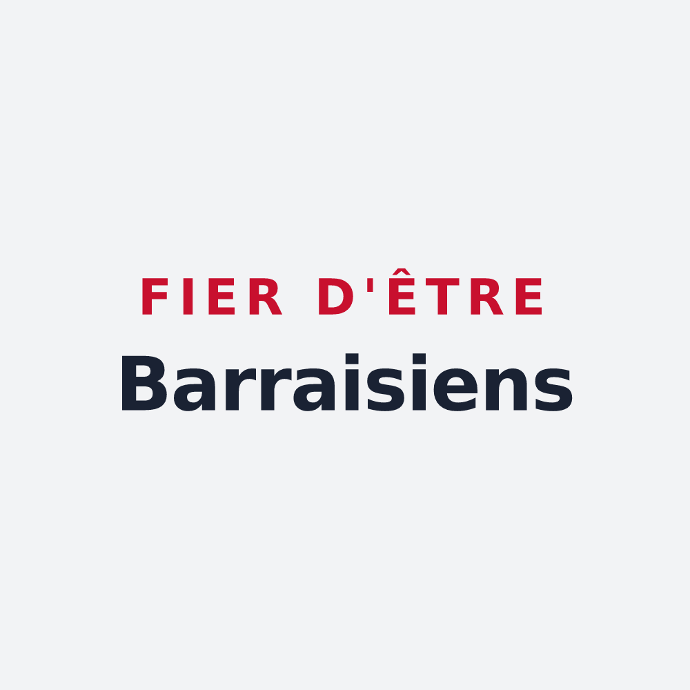 Poster « Fier d'être Barraisiens » — design pour Barrais-Bussolles