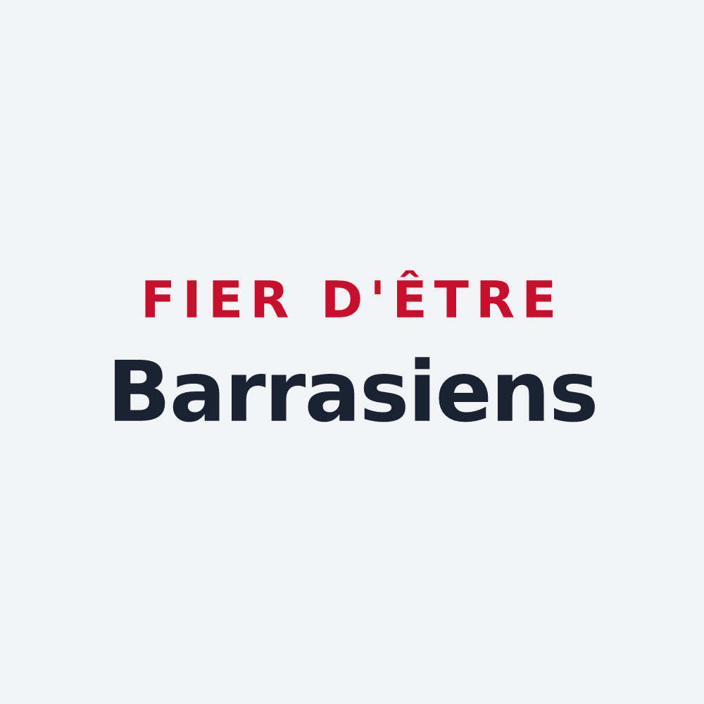 Poster « Fier d'être Barrasiens » — design pour Barras