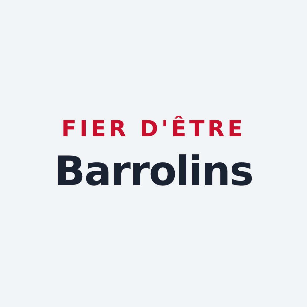 Poster « Fier d'être Barrolins » — design pour Barraux