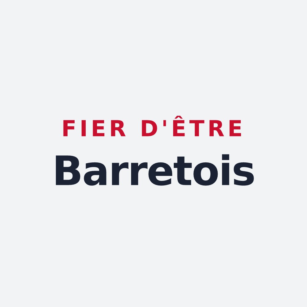 Poster « Fier d'être Barretois » — design pour Barret