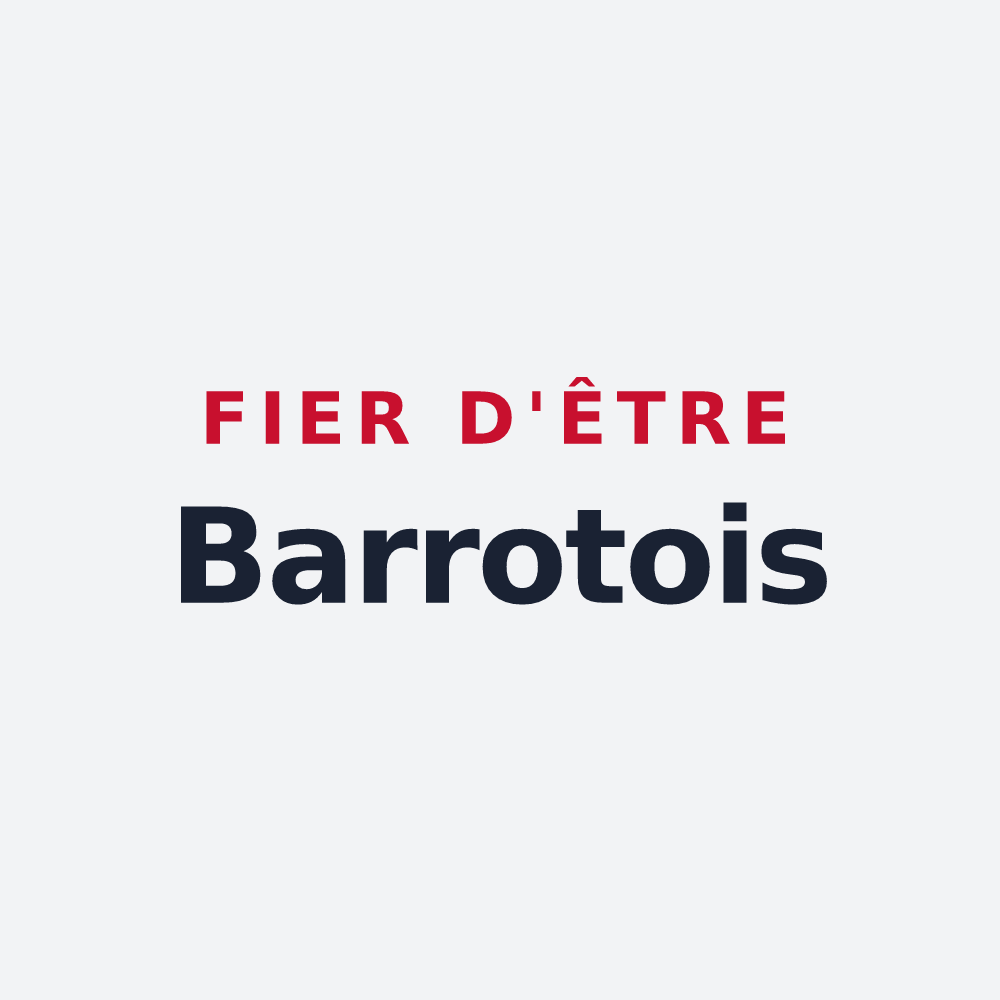 Poster « Fier d'être Barrotois » — design pour Barro