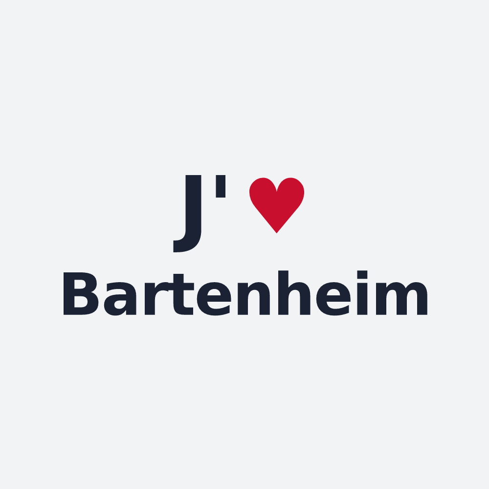 Poster personnalisé Bartenheim — design J'aime Bartenheim