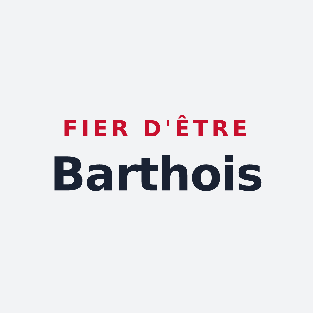 Poster « Fier d'être Barthois » — design pour Barthe