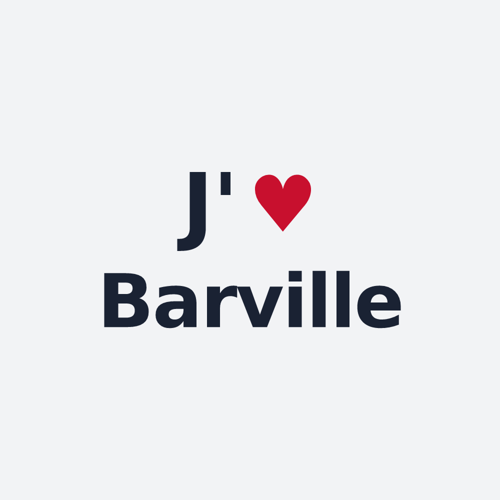 Poster personnalisé Barville — design J'aime Barville