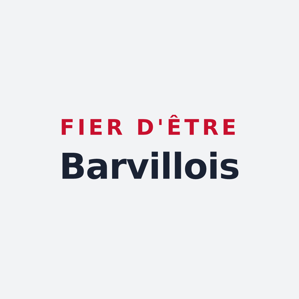 Poster « Fier d'être Barvillois » — design pour Barville
