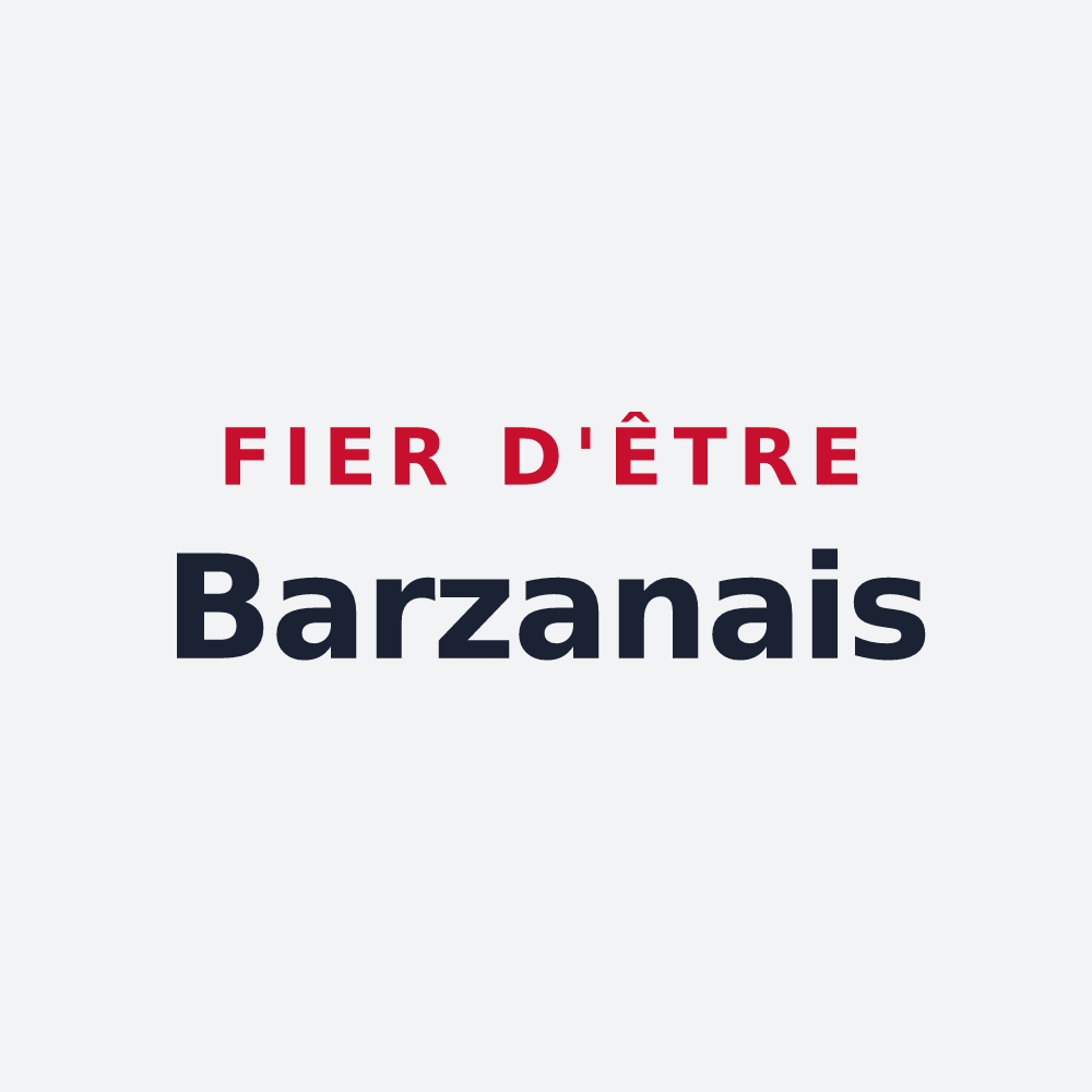 Poster « Fier d'être Barzanais » — design pour Barzan
