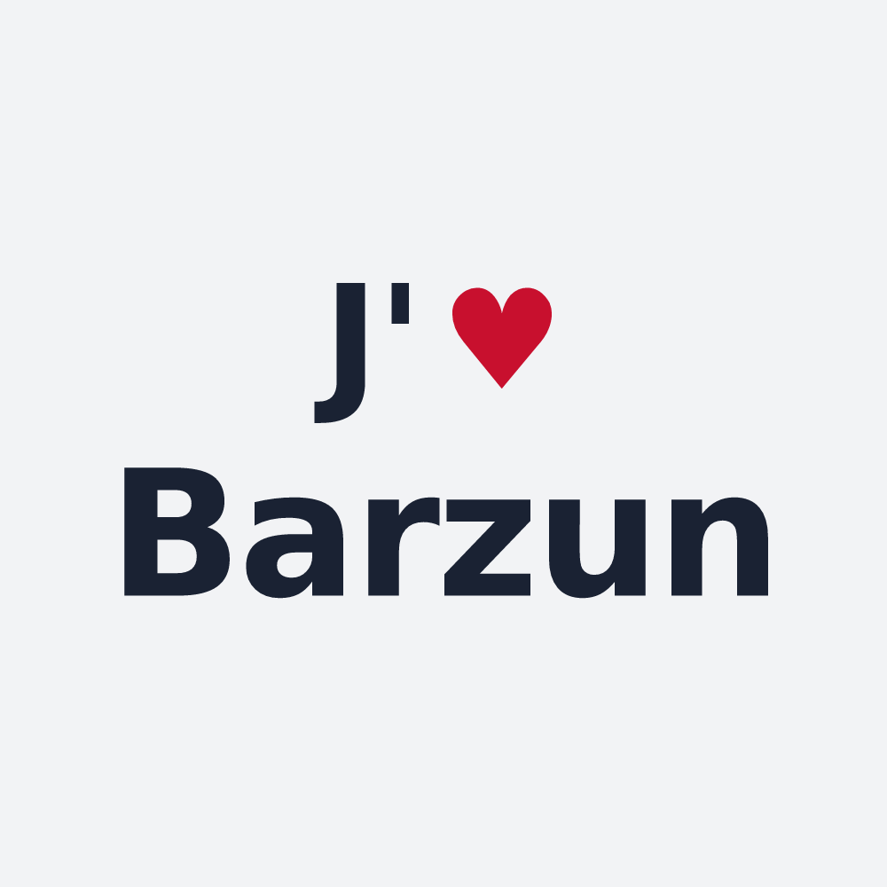 Poster personnalisé Barzun — design J'aime Barzun