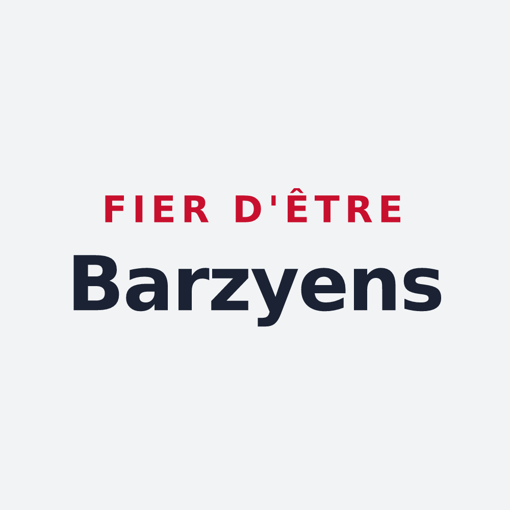 Poster « Fier d'être Barzyens » — design pour Barzy-en-Thiérache
