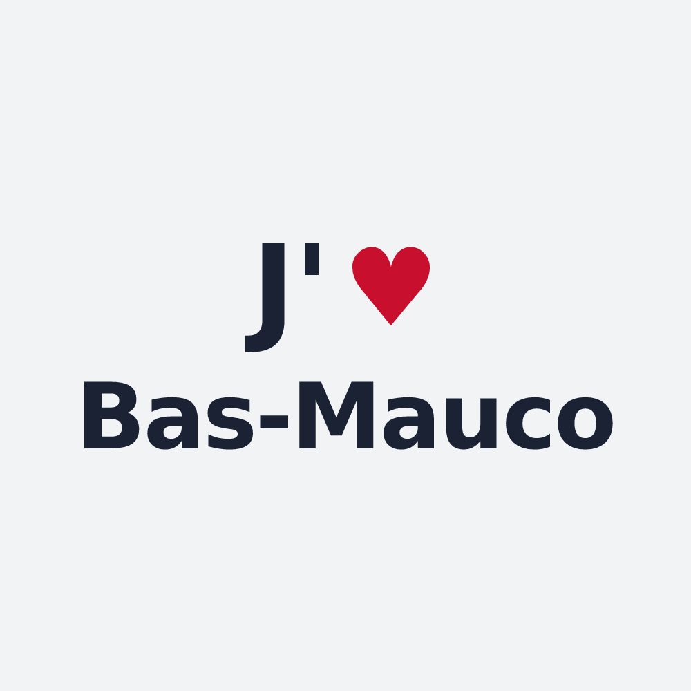 Poster personnalisé Bas-Mauco — design J'aime Bas-Mauco