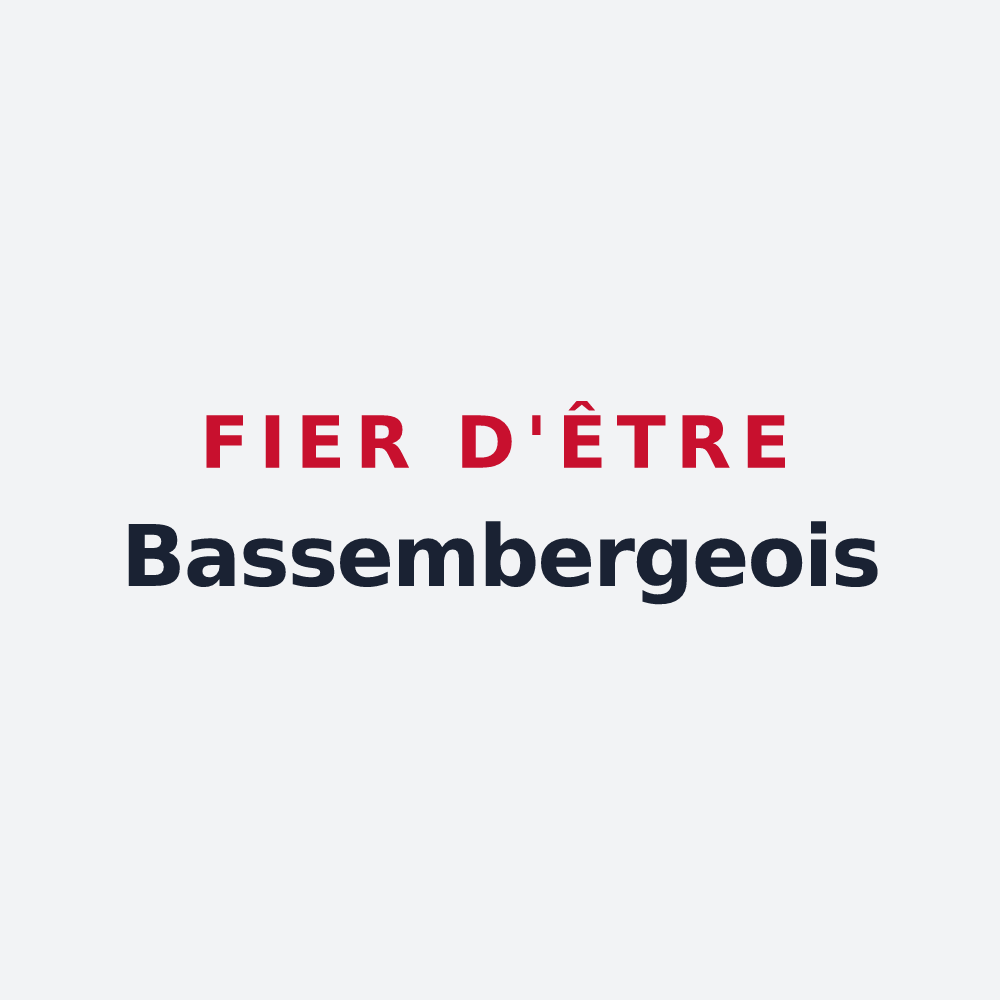 Poster « Fier d'être Bassembergeois » — design pour Bassemberg