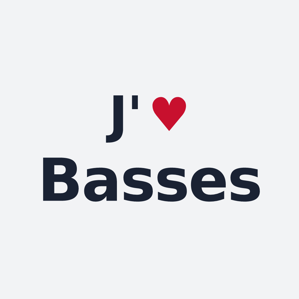 Poster personnalisé Basses — design J'aime Basses