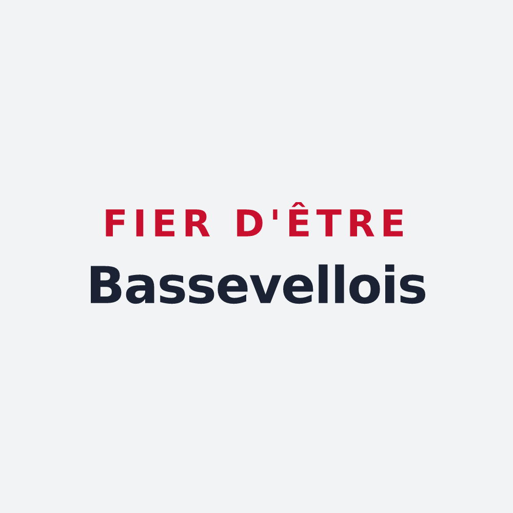 Poster « Fier d'être Bassevellois » — design pour Bassevelle