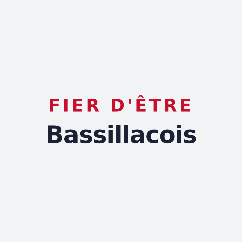 Poster « Fier d'être Bassillacois » — design pour Bassillac et Auberoche
