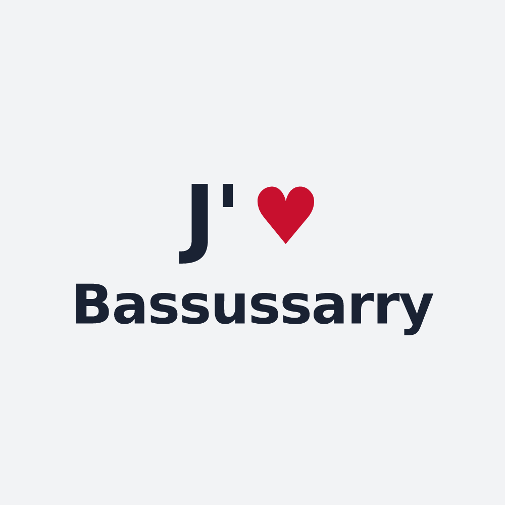 Poster personnalisé Bassussarry — design J'aime Bassussarry