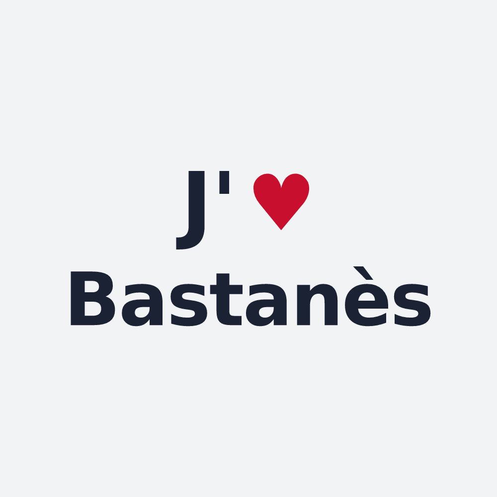 Poster personnalisé Bastanès — design J'aime Bastanès