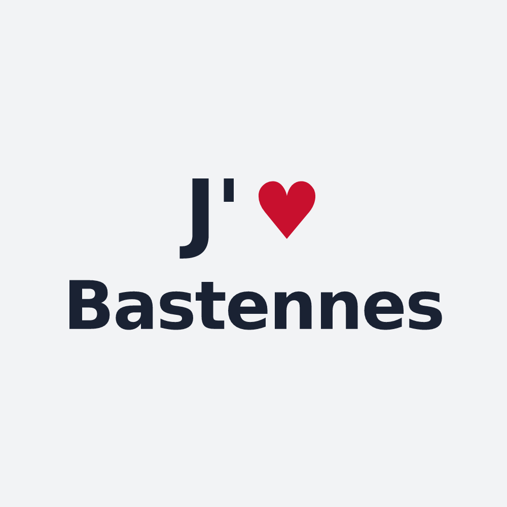 Poster personnalisé Bastennes — design « J'aime Bastennes » imprimé sur le poster