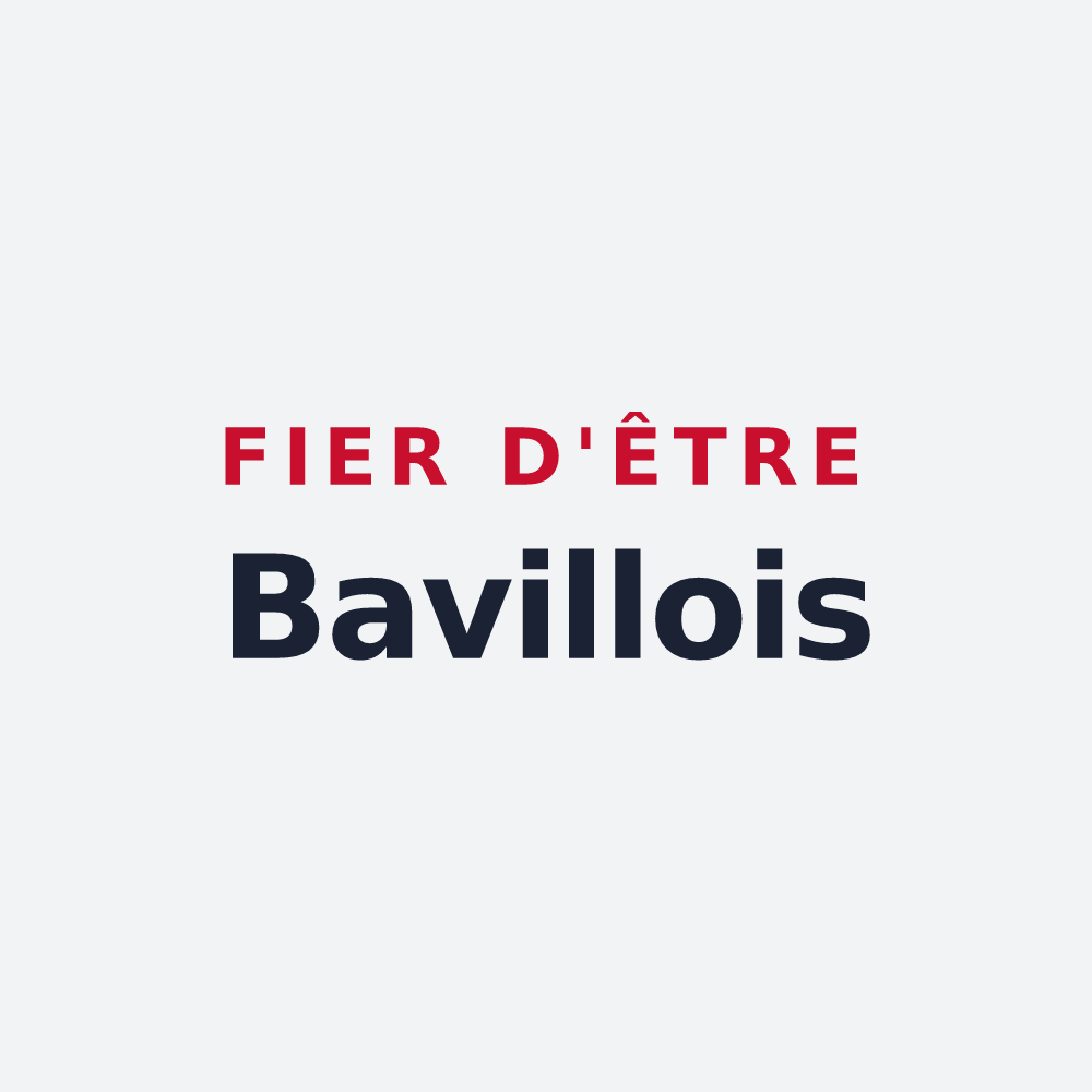 Poster « Fier d'être Bavillois » — design pour Basville
