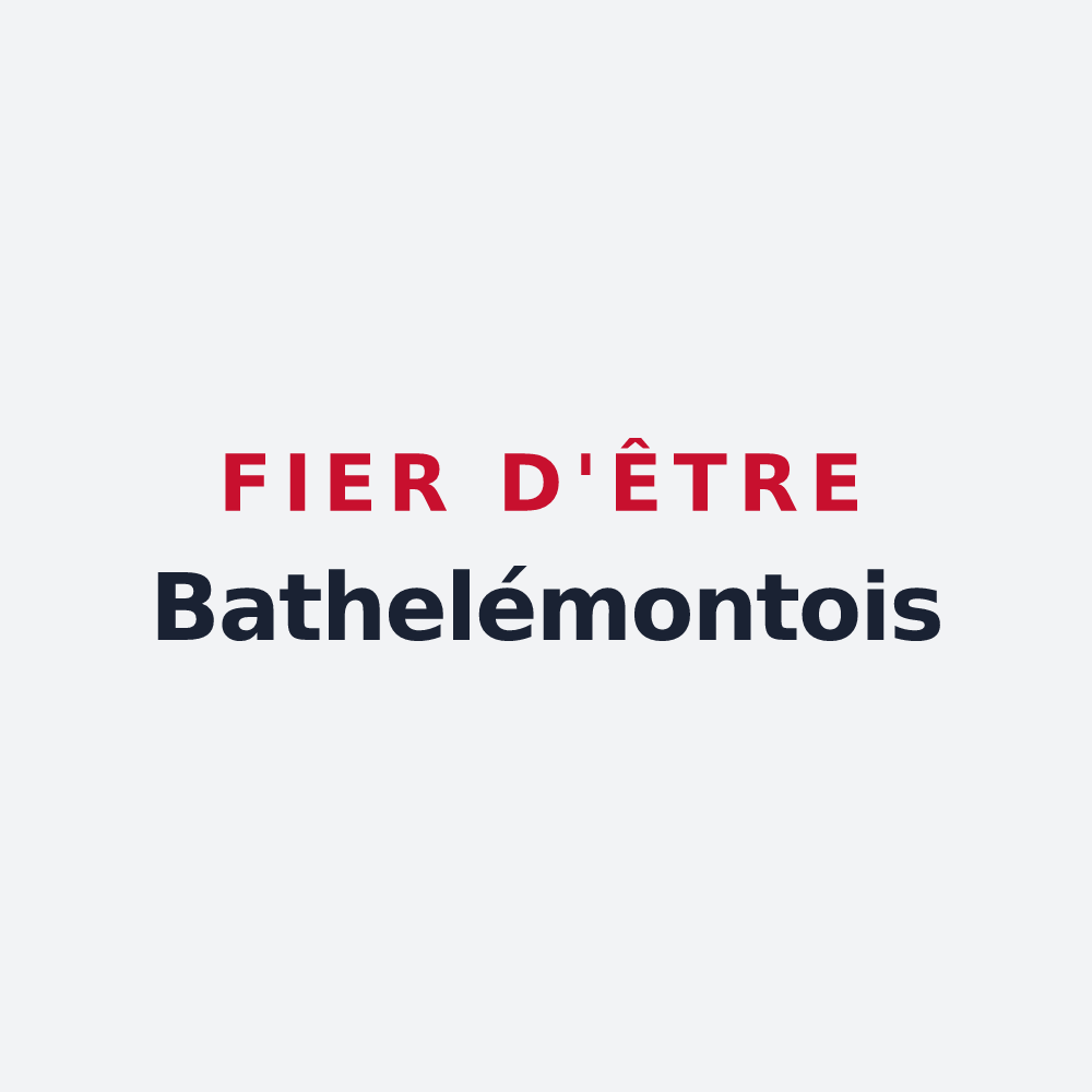 Poster « Fier d'être Bathelémontois » — design pour Bathelémont