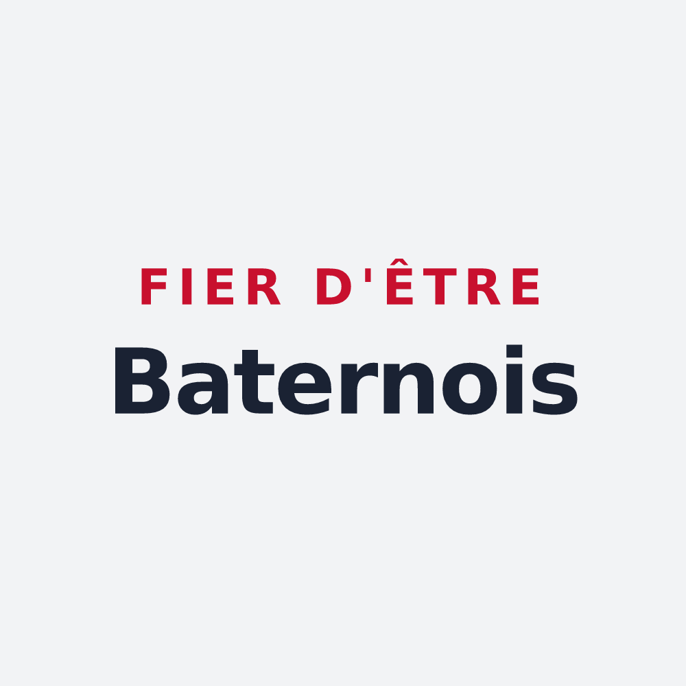 Poster « Fier d'être Baternois » — design pour Bathernay