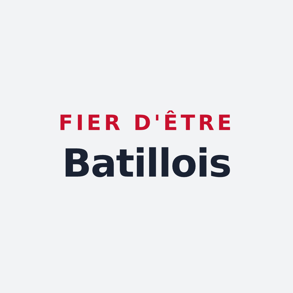 Poster « Fier d'être Batillois » — design pour Batilly-en-Gâtinais