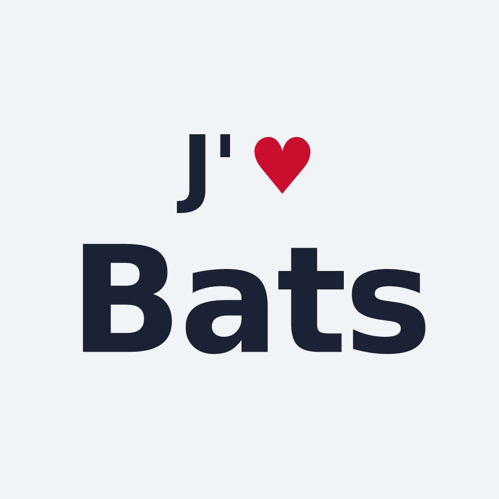 Poster personnalisé Bats — design J'aime Bats