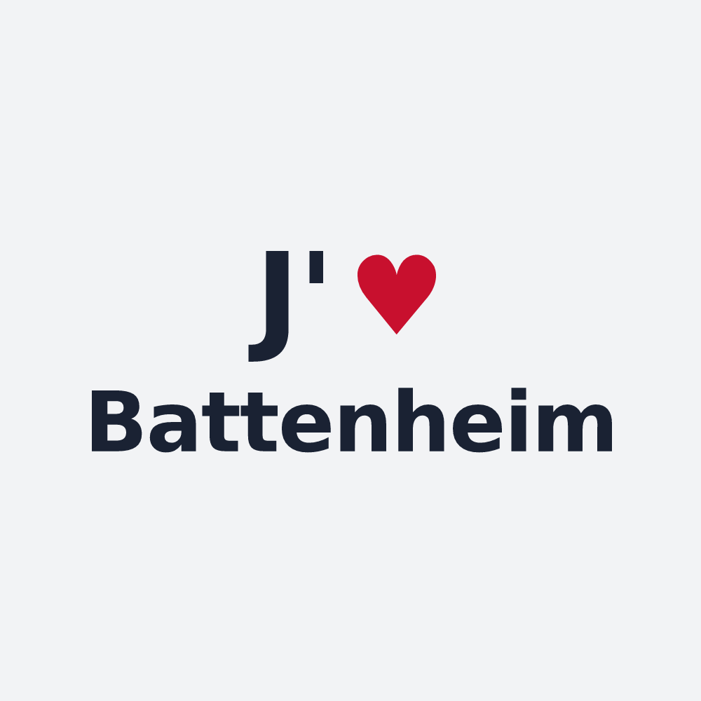 Poster personnalisé Battenheim — design J'aime Battenheim