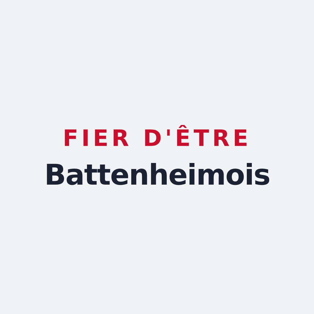 Poster « Fier d'être Battenheimois » — design pour Battenheim