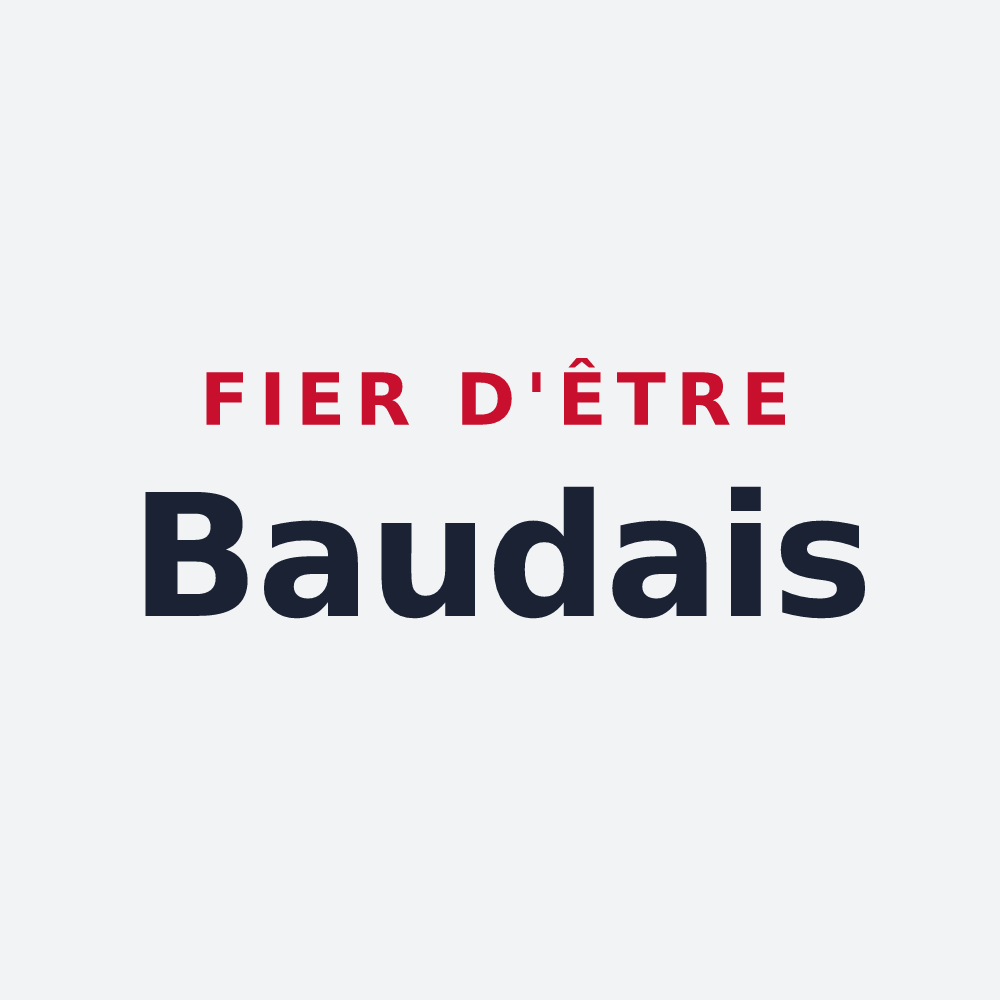Poster « Fier d'être Baudais » — design pour Baud