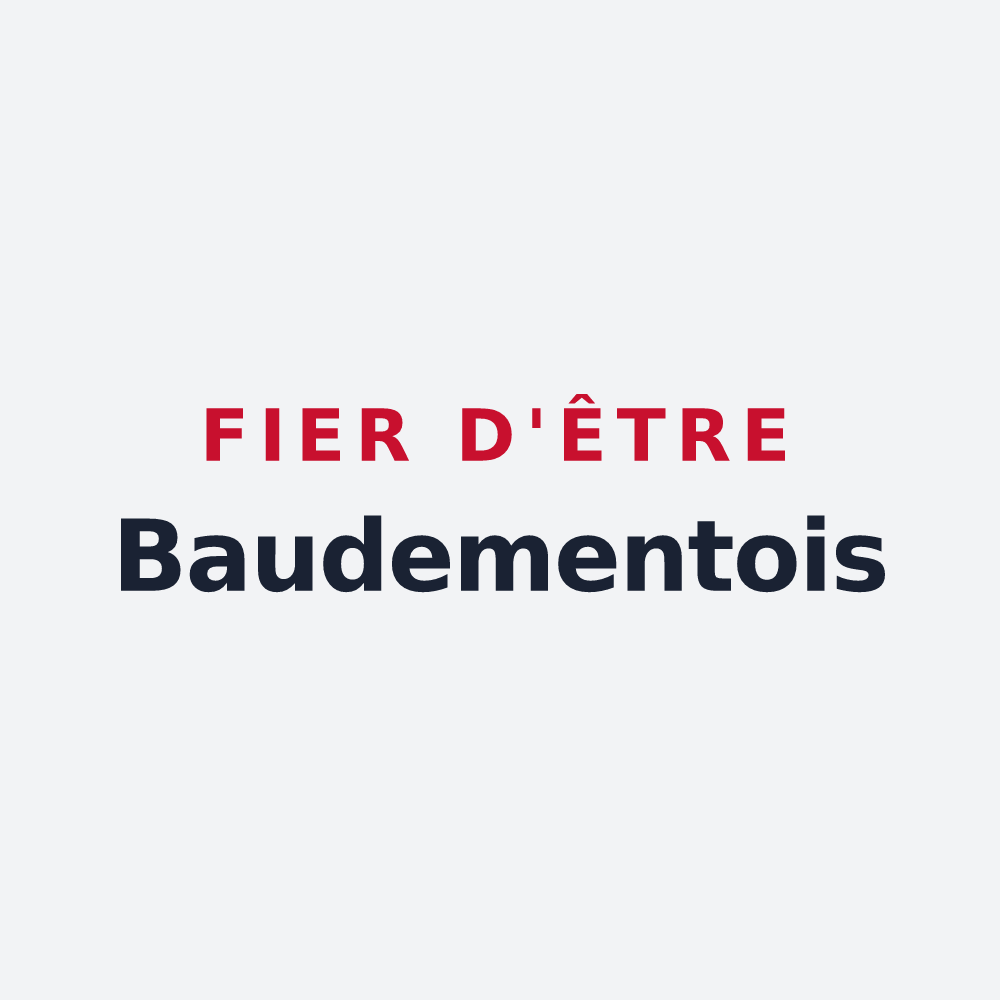 Poster « Fier d'être Baudementois » — design pour Baudement