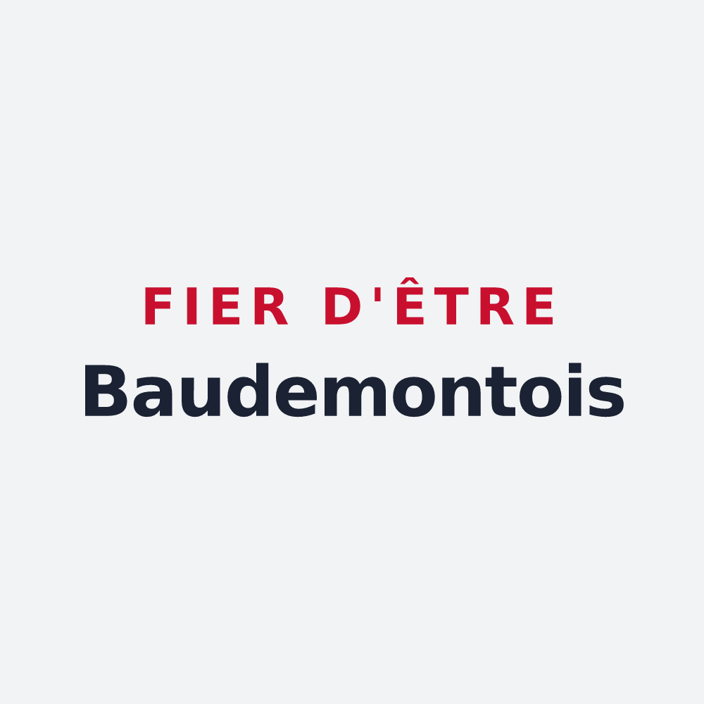 Poster « Fier d'être Baudemontois » — design pour Baudemont