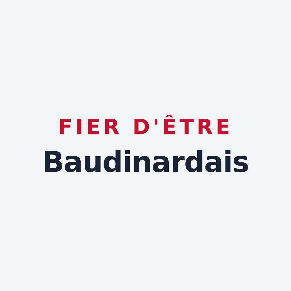 Poster « Fier d'être Baudinardais » — design pour Baudinard-sur-Verdon