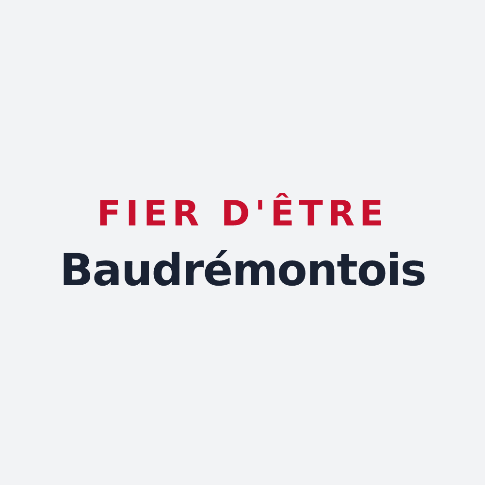Poster « Fier d'être Baudrémontois » — design pour Baudrémont