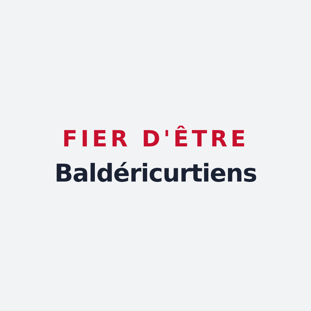 Poster « Fier d'être Baldéricurtiens » — design pour Baudricourt