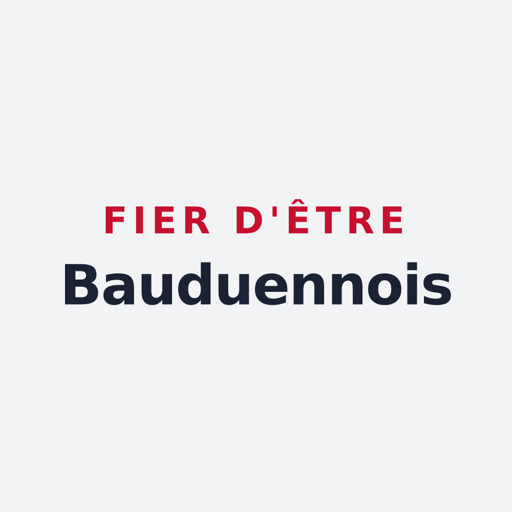 Poster « Fier d'être Bauduennois » — design pour Bauduen