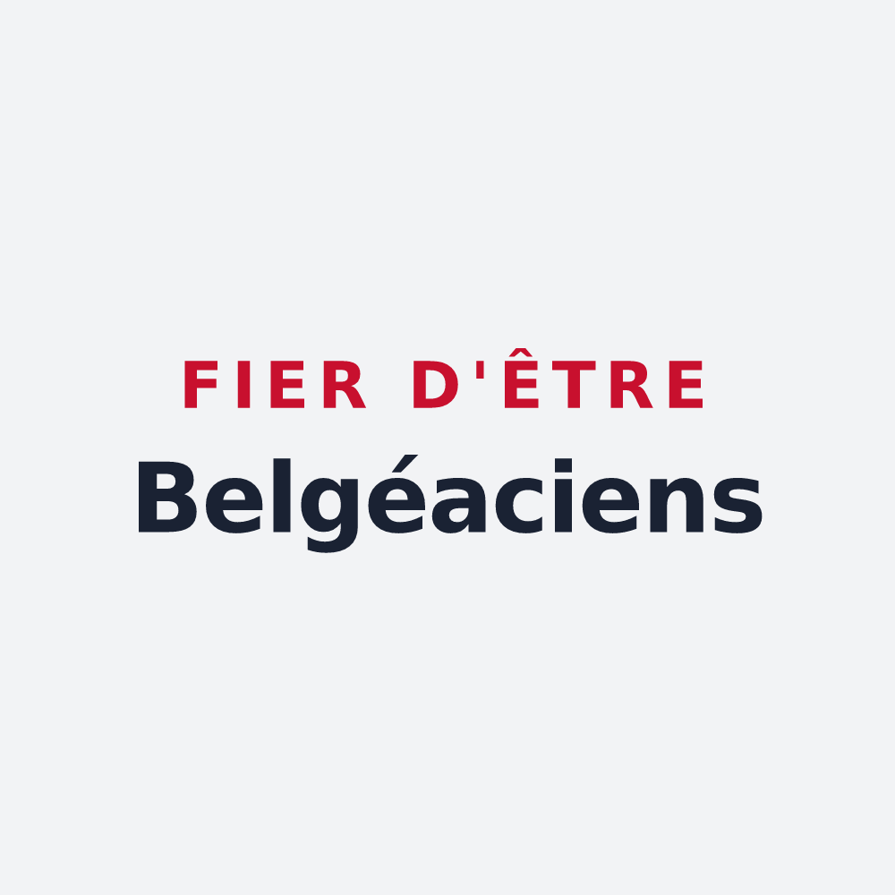Poster « Fier d'être Belgéaciens » — design pour Baugy