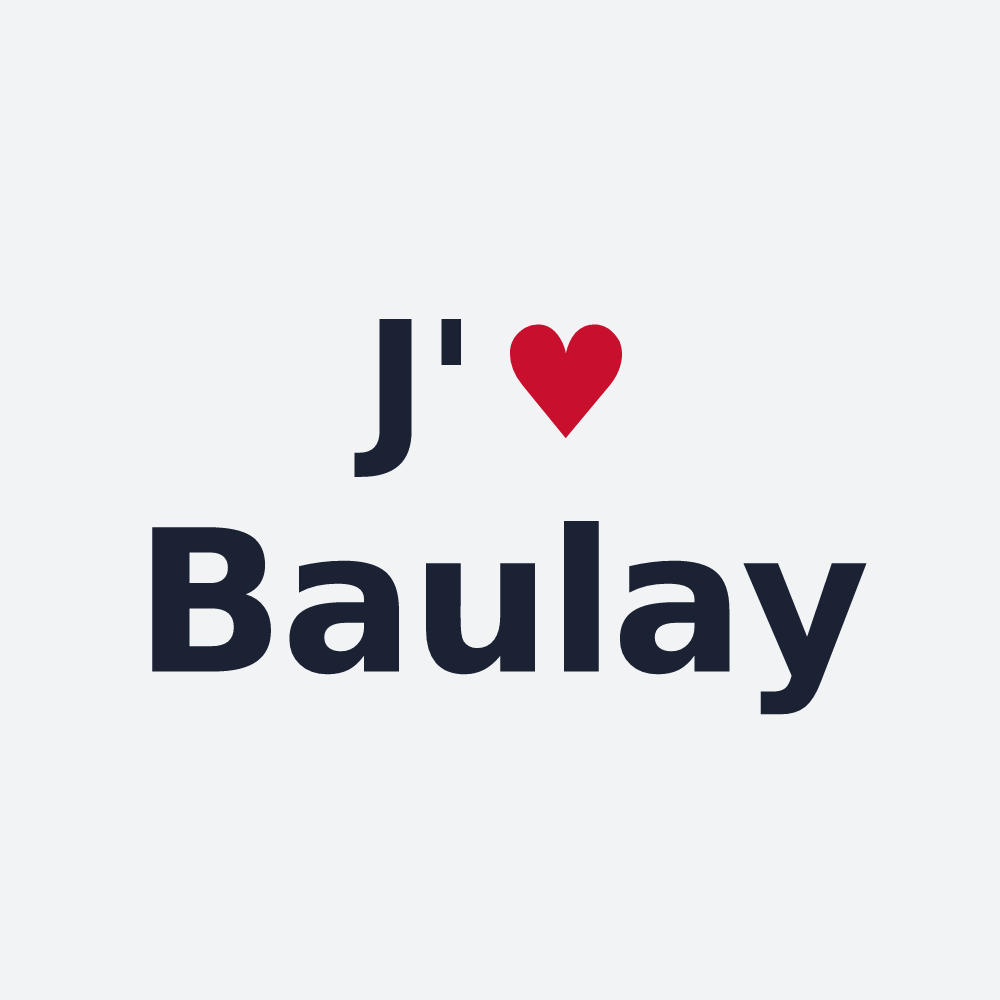 Poster personnalisé Baulay — design J'aime Baulay