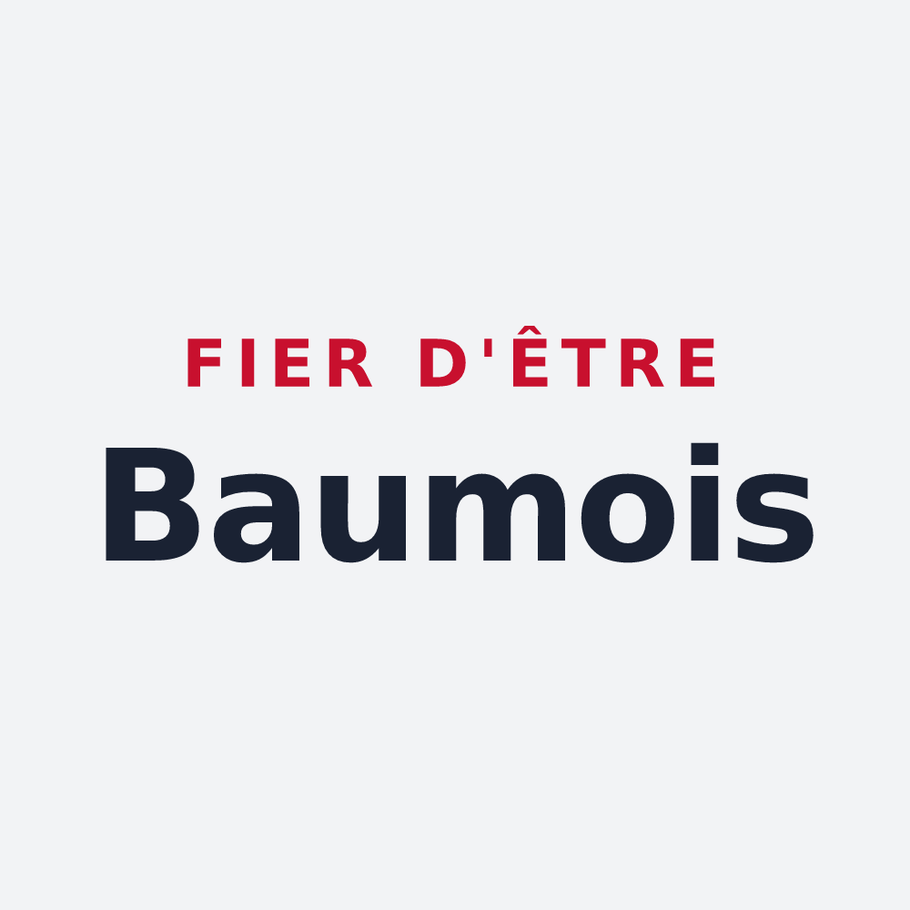 Poster « Fier d'être Baumois » — design pour Baume-les-Dames