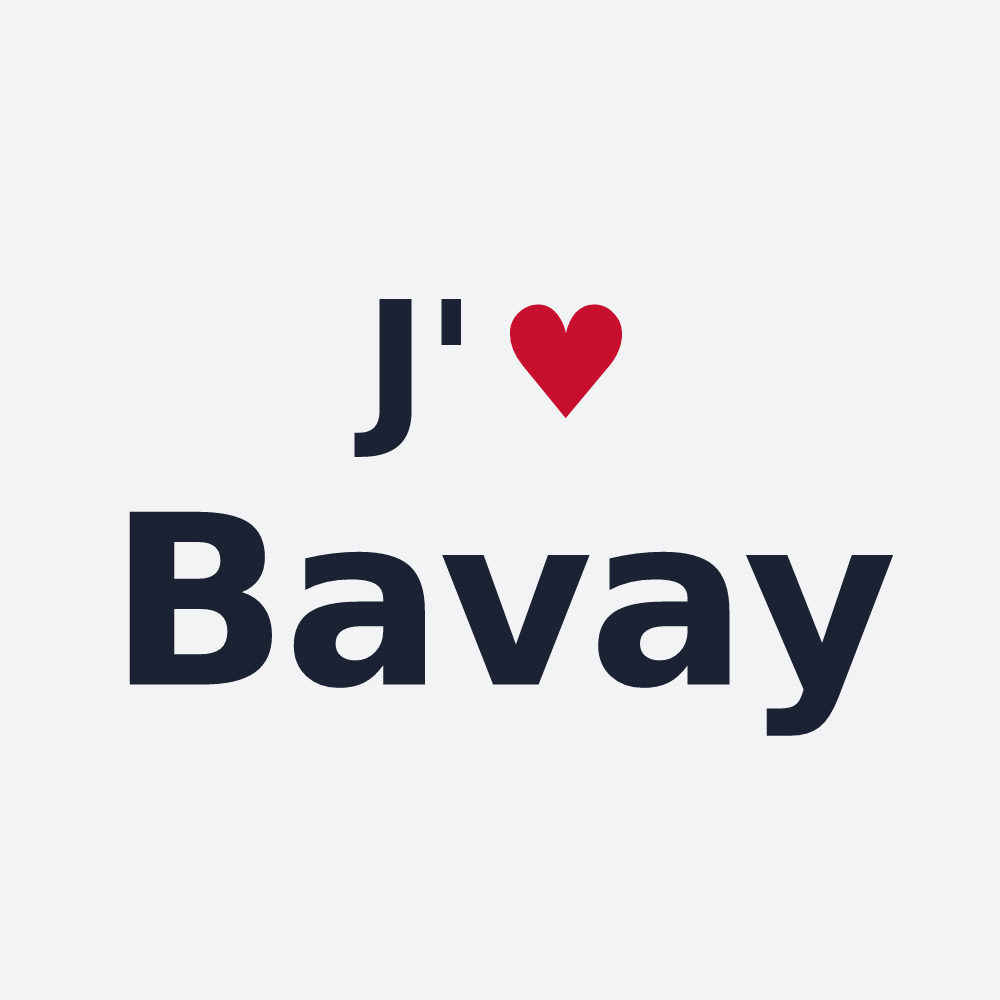 Poster personnalisé Bavay — design J'aime Bavay