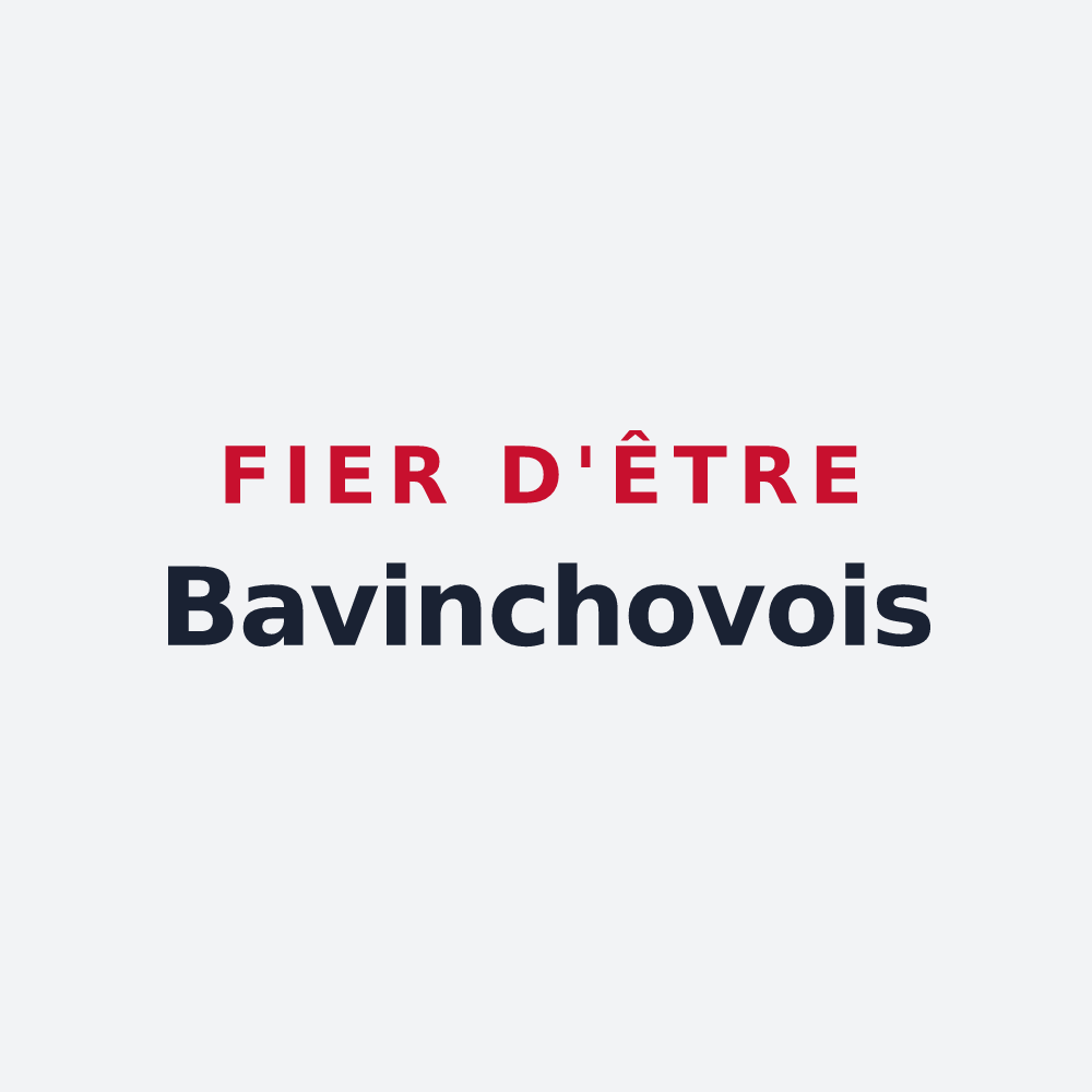 Poster « Fier d'être Bavinchovois » — design pour Bavinchove
