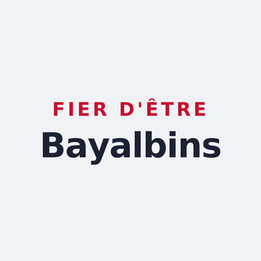 Poster « Fier d'être Bayalbins » — design pour Bay-sur-Aube