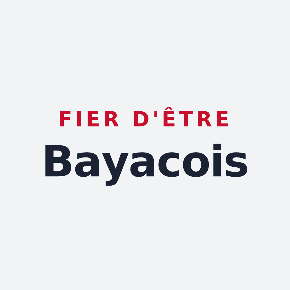 Poster « Fier d'être Bayacois » — design pour Bayac