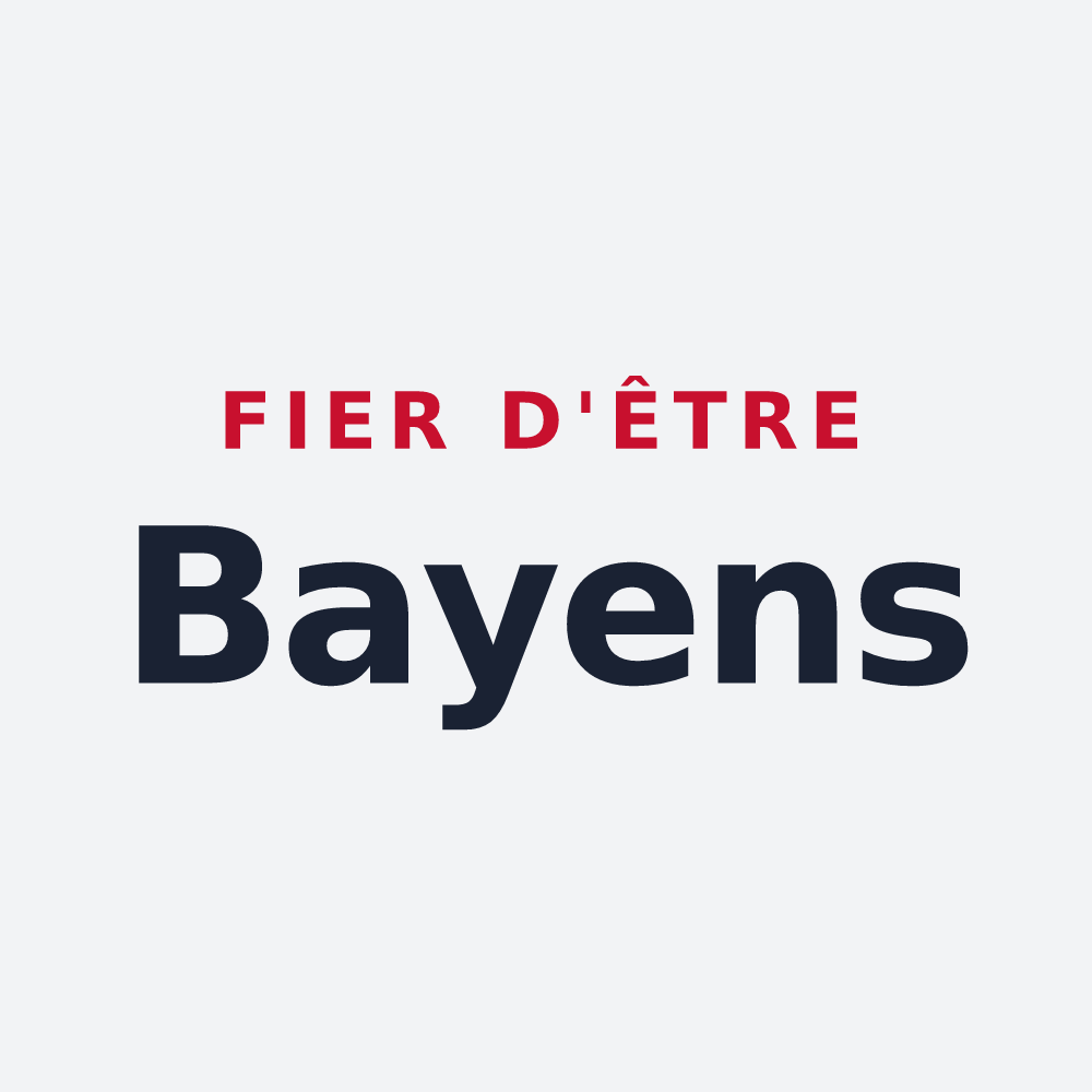 Poster « Fier d'être Bayens » — design pour Baye
