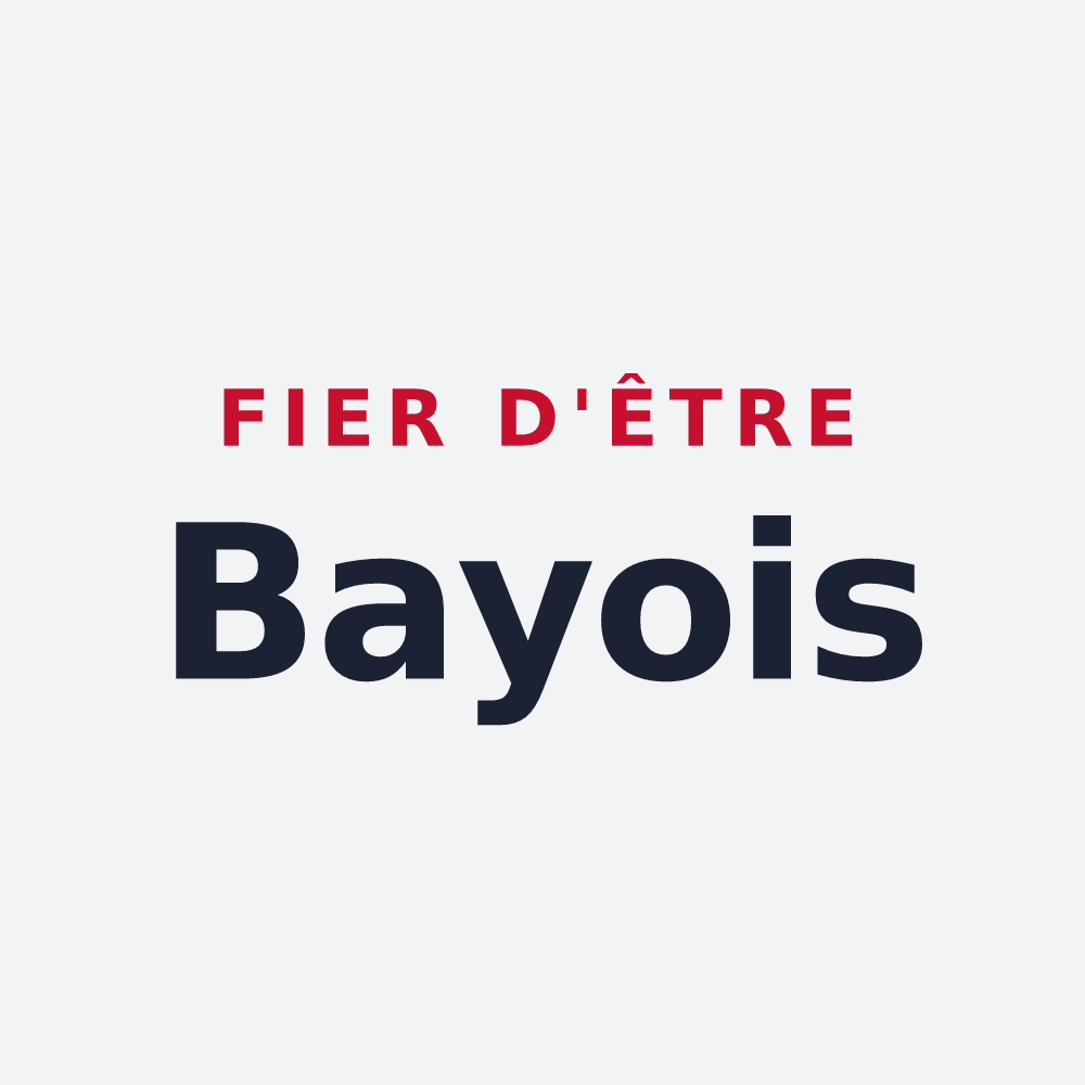 Poster « Fier d'être Bayois » — design pour Baye