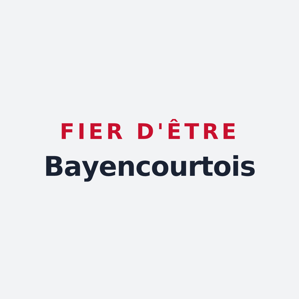Poster « Fier d'être Bayencourtois » — design pour Bayencourt