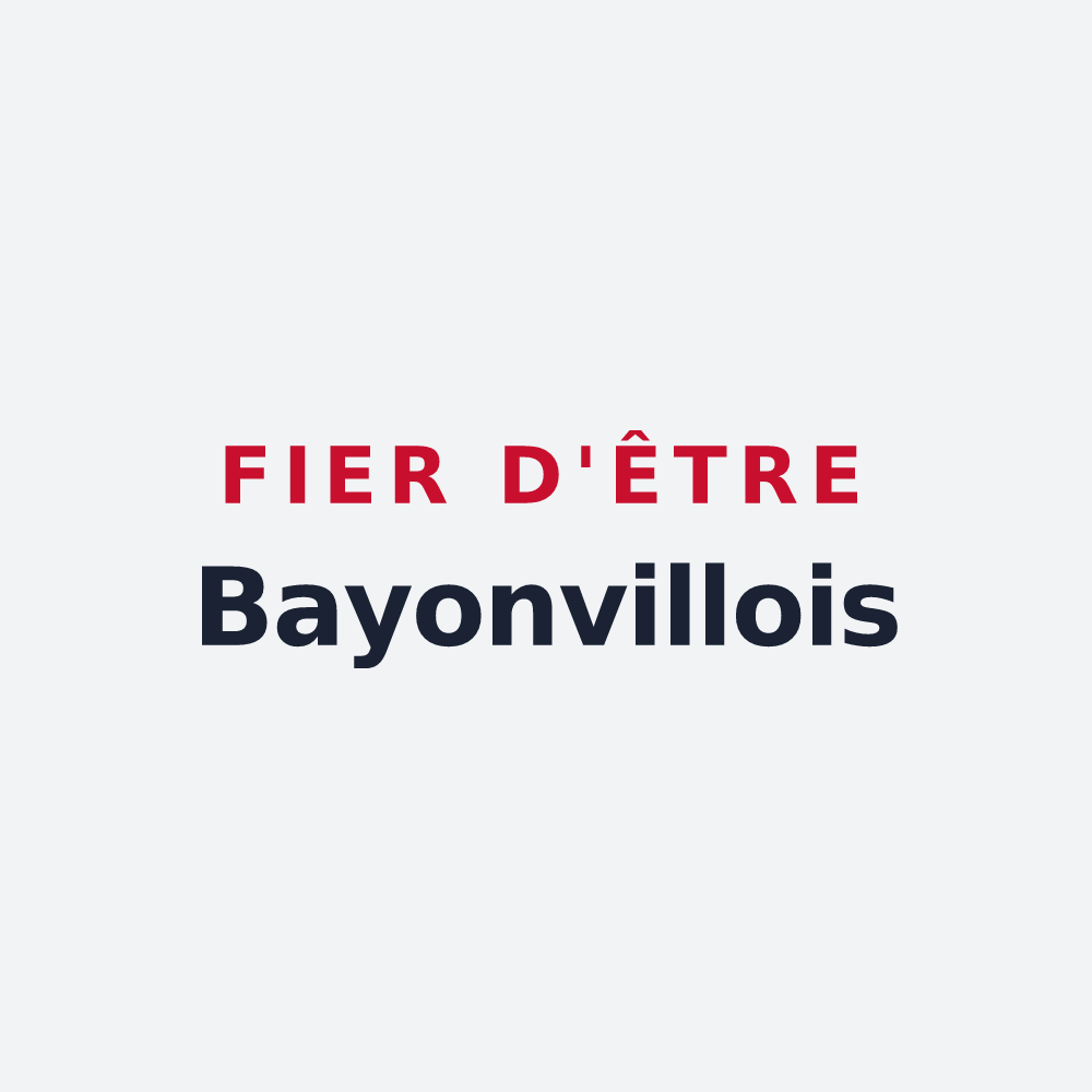 Poster « Fier d'être Bayonvillois » — design pour Bayonville