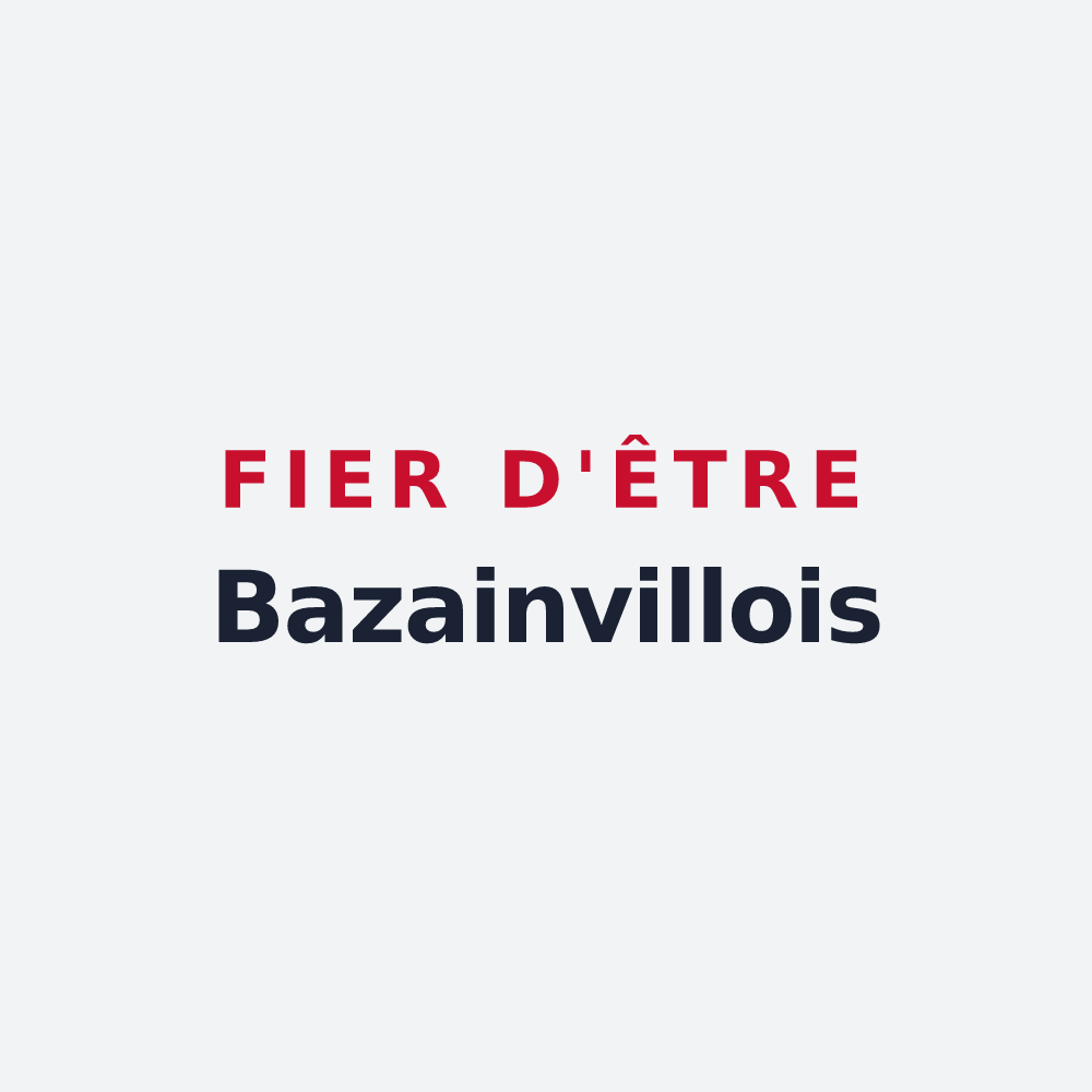 Poster « Fier d'être Bazainvillois » — design pour Bazainville