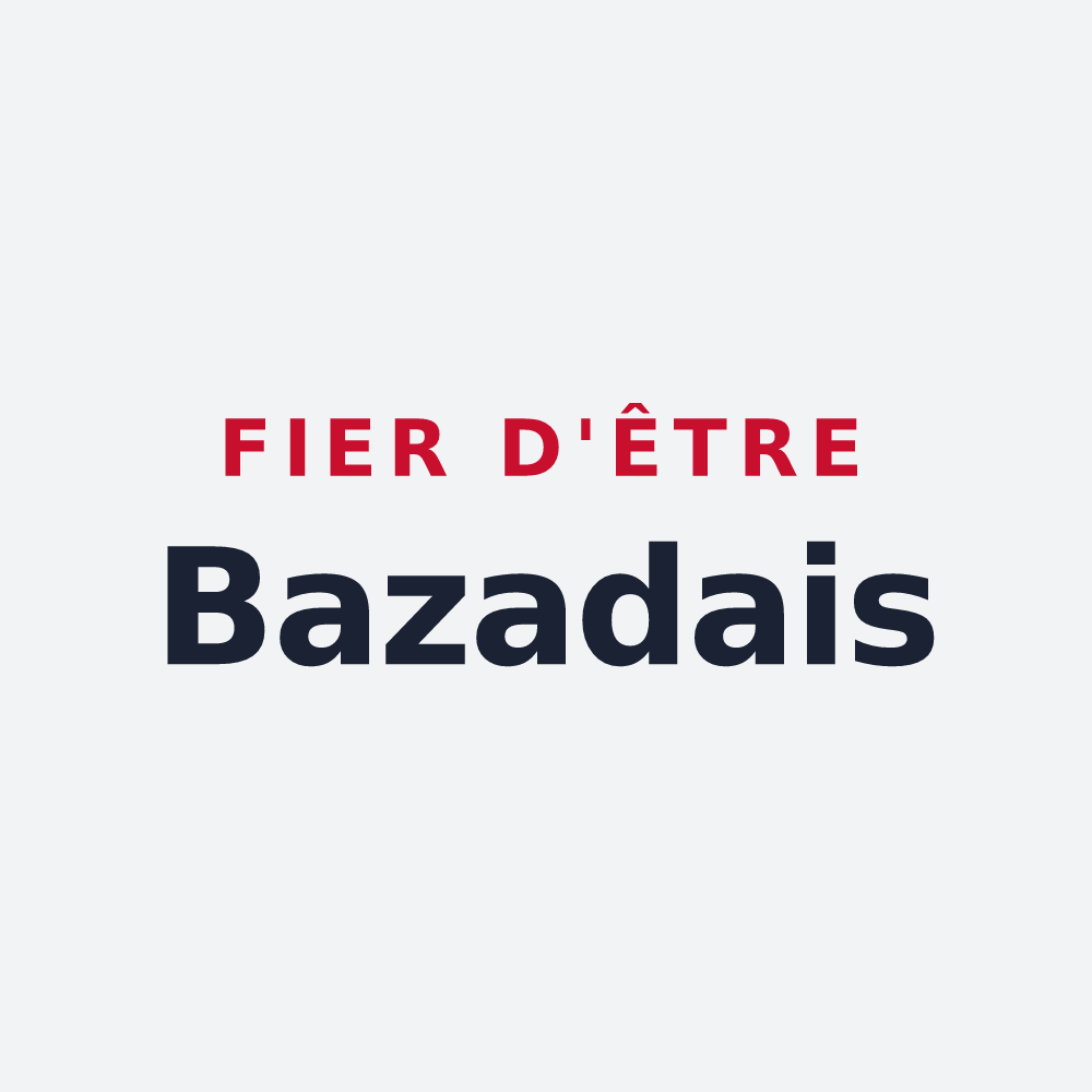 Poster « Fier d'être Bazadais » — design pour Bazas