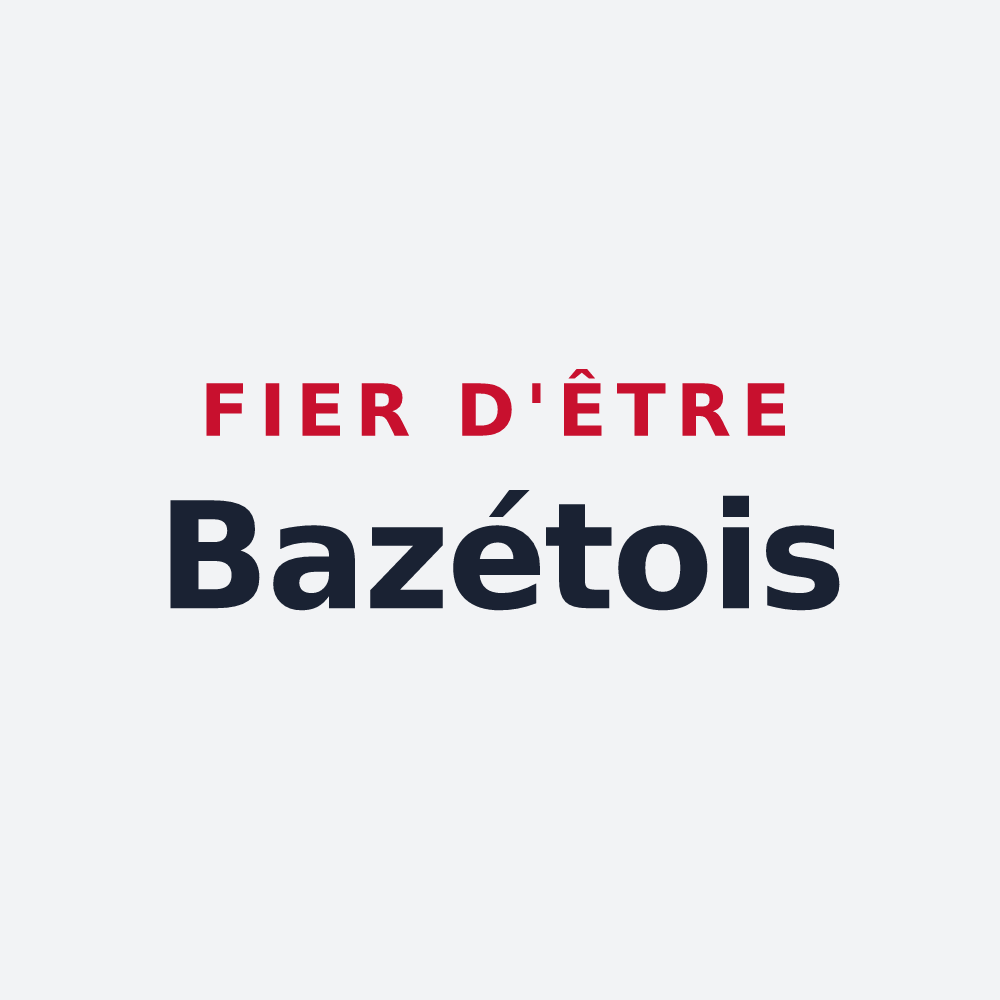 Poster « Fier d'être Bazétois » — design pour Bazet