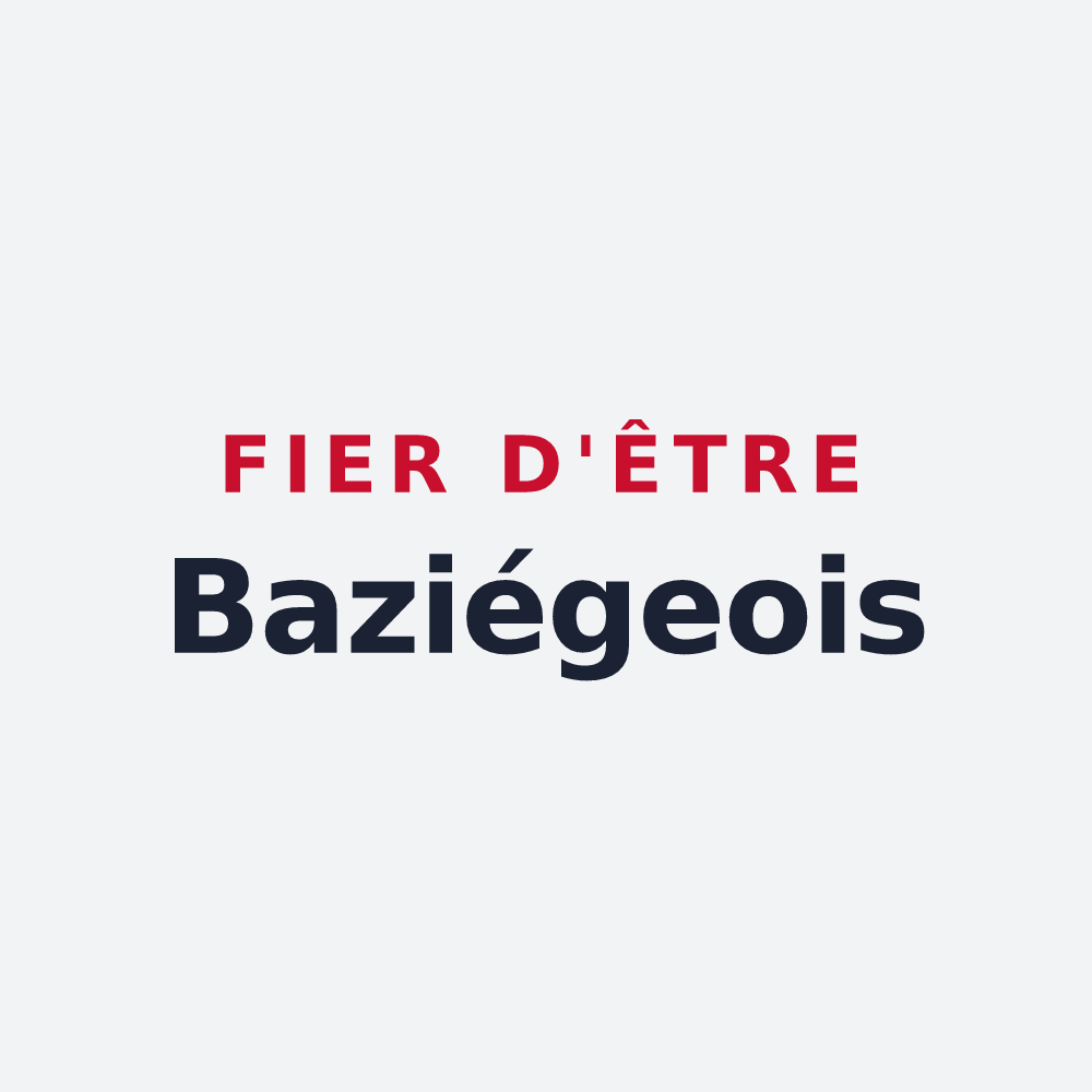 Poster « Fier d'être Baziégeois » — design pour Baziège